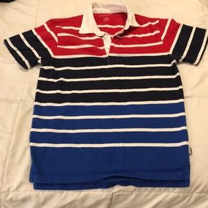 American Eagle striped polo